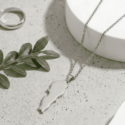 Lebanon Map Necklace