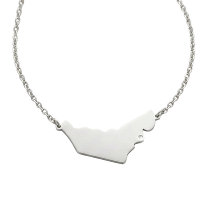 UAE Map Necklace