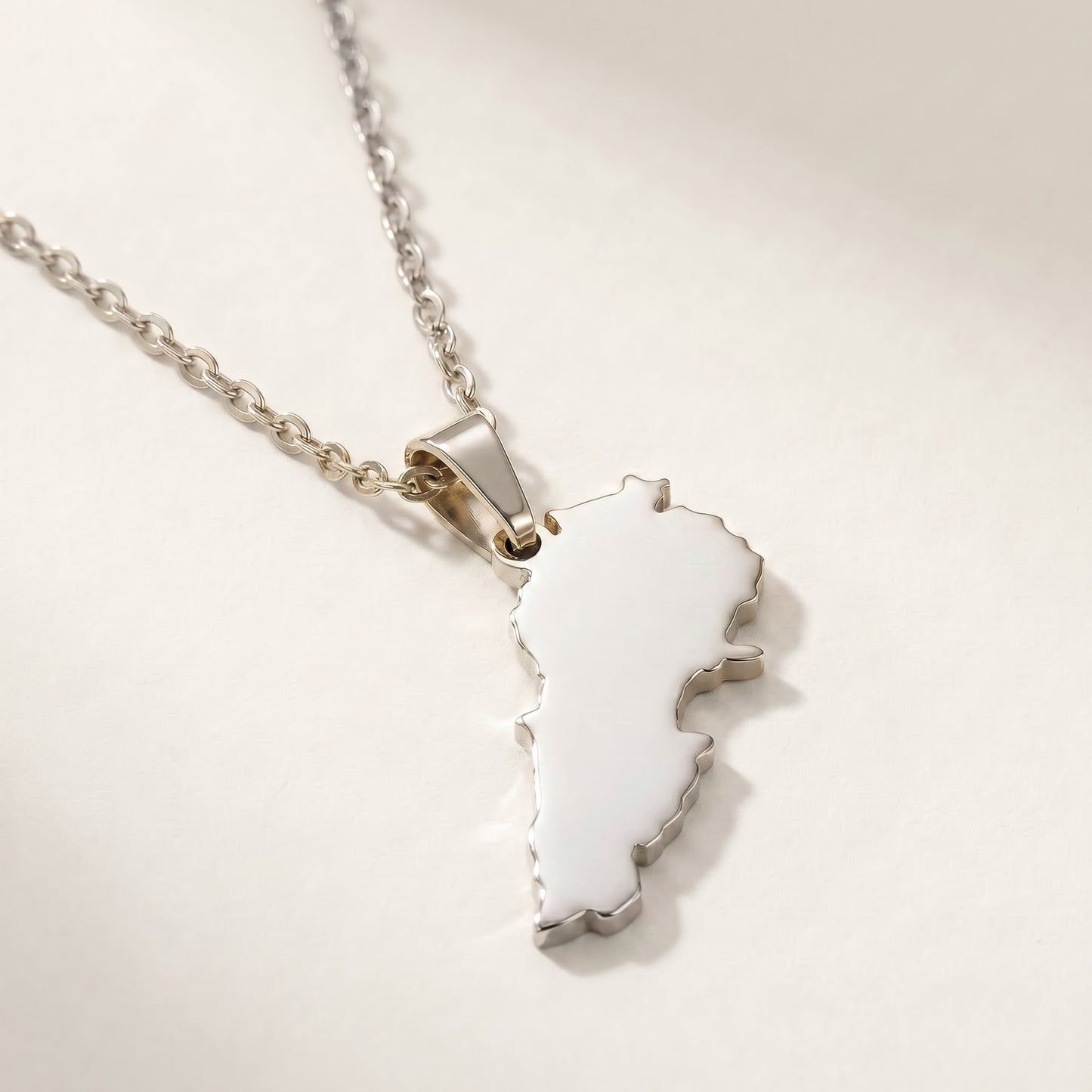 Lebanon Map Necklace