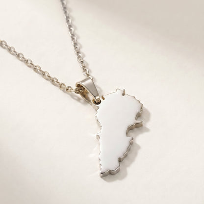 Lebanon Map Necklace
