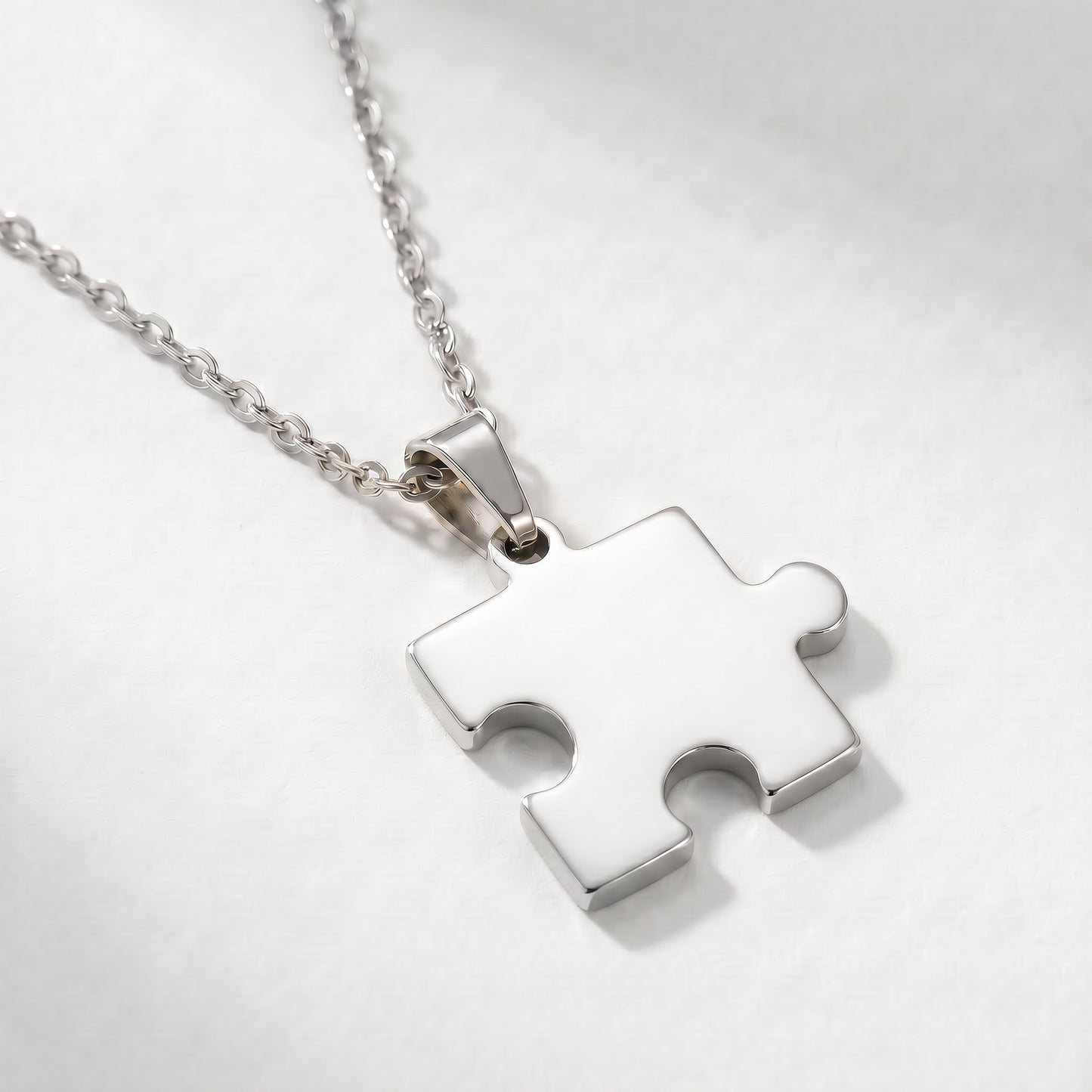 "My Other Half" Puzzle Necklace