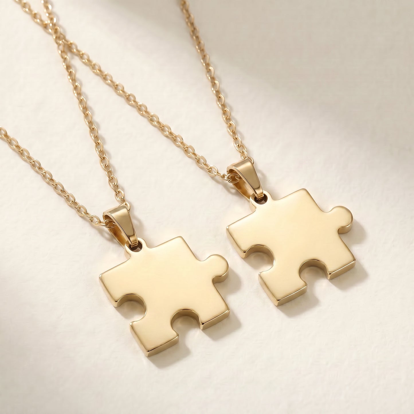 "My Other Half" Puzzle Necklace