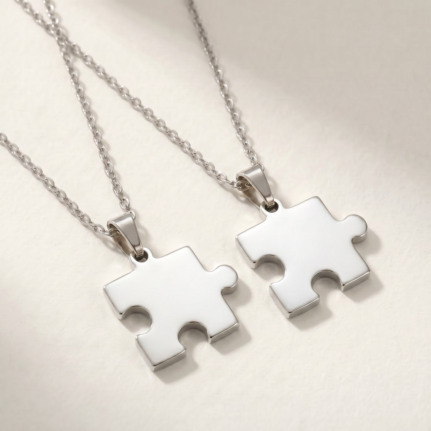 "My Other Half" Puzzle Necklace