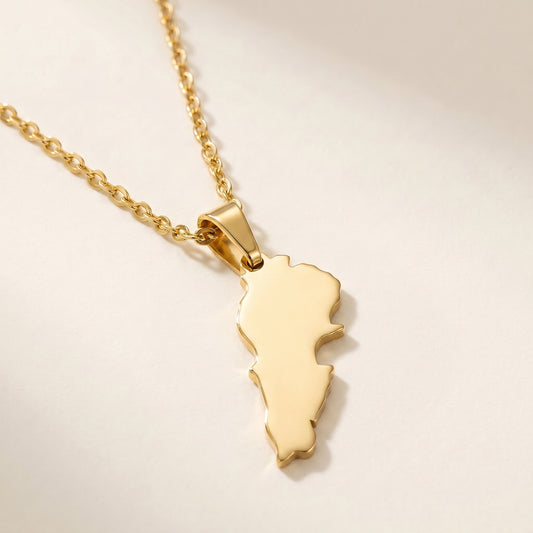 Lebanon Map Necklace