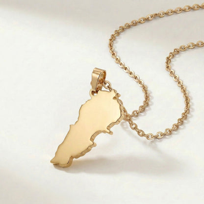 Lebanon Map Necklace