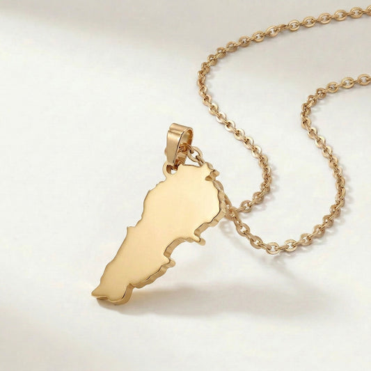 Lebanon Map Necklace