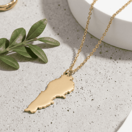 Lebanon Map Necklace